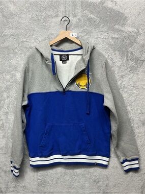 Golden State Warriors Hoodie ‘47 Brand The City Quarter Zip Hooded Sweatshirt XL
